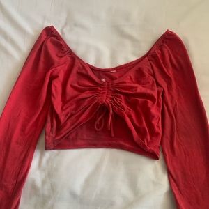 pac sun red long sleeve
